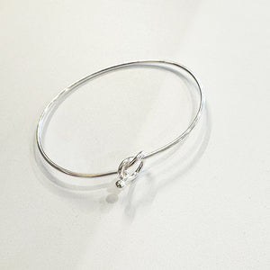 KNOT DESIGN SILVER BANGLE ST-02
