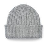 Load image into Gallery viewer, Kari Lambswool Beanie Hat Grey Melange
