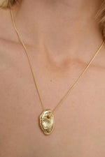 Load image into Gallery viewer, Fossil Necklace Gold
