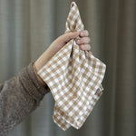 Load image into Gallery viewer, COTTON NAPKIN WITH SAND CHECK SET OF TWO
