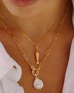 Load image into Gallery viewer, Panama Necklace with Pearl
