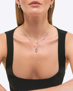 Load image into Gallery viewer, Harper Knot Necklace Silver
