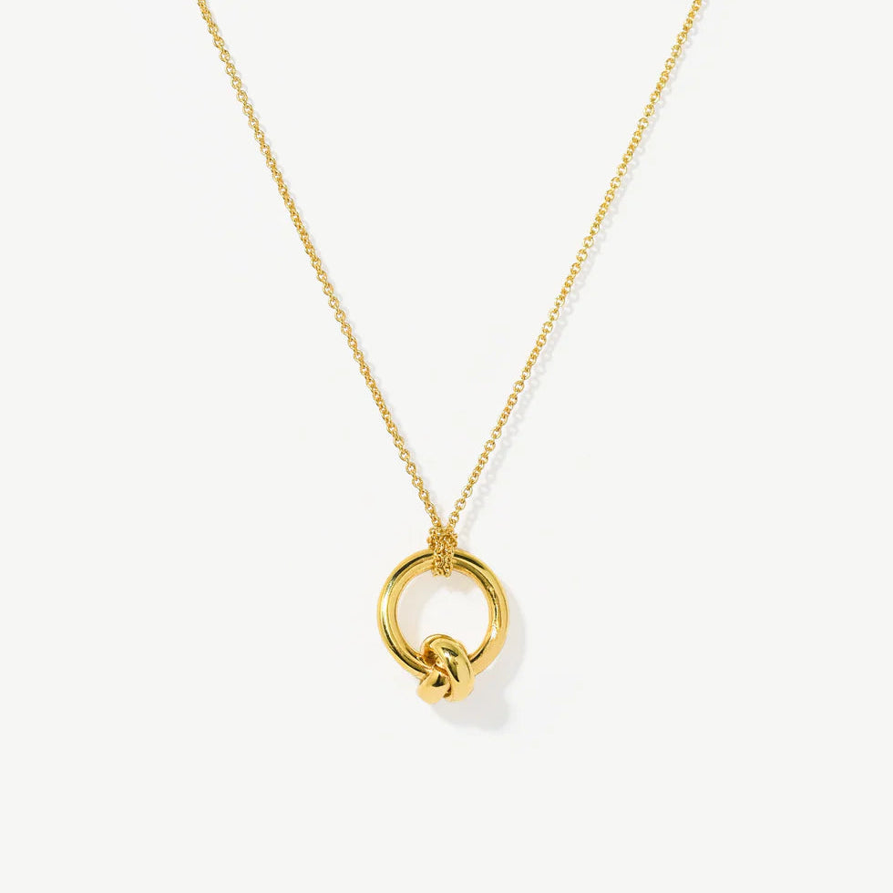 Harper Knot Necklace Gold