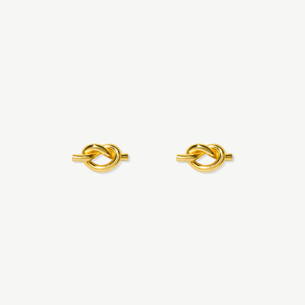 Averie Knot Earrings Gold
