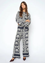 Load image into Gallery viewer, MosMosh Patterned Measa Linocut Pant
