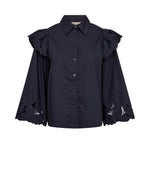 Load image into Gallery viewer, MosMosh Heliam Broange Shirt Navy
