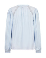 Load image into Gallery viewer, MosMosh Tazzin Twill Blouse Skyway Blue
