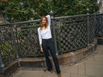 Load image into Gallery viewer, MosMosh Colette Deluxe Jeans Dark Blue
