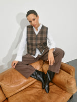 Load image into Gallery viewer, MosMosh Hui Barrel Pants Chocolate Mocha

