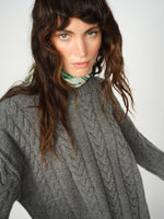 Load image into Gallery viewer, MosMosh Brydis Crewneck Jumper Mockingbird Grey
