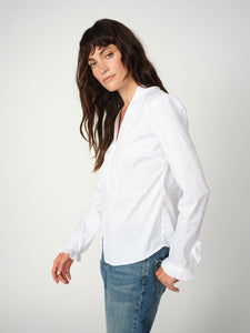 MosMosh Hassie White Shirt with Pleat Cuffs
