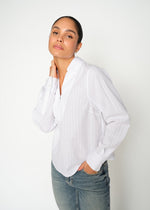 Load image into Gallery viewer, MosMosh Avent Yen Blouse White
