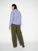 Load image into Gallery viewer, MosMosh Avent Yen Blouse Blue Stripe
