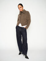 Load image into Gallery viewer, MosMosh Hulda Knit Zip Cardigan
