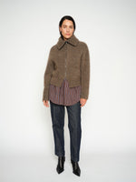 Load image into Gallery viewer, MosMosh Hulda Knit Zip Cardigan
