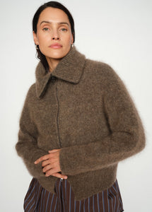 MosMosh Hulda Knit Zip Cardigan