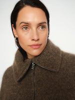 Load image into Gallery viewer, MosMosh Hulda Knit Zip Cardigan
