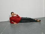 Load image into Gallery viewer, MosMosh Thora ONeck Frill Knit Jumper Rhythmic Red

