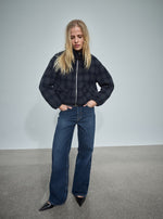 Load image into Gallery viewer, MosMosh Relee Buckle Back Jeans Dark Blue Length 32"
