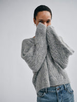 Load image into Gallery viewer, MosMosh Unnur Hale V Neck Jumper
