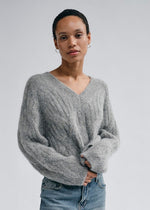 Load image into Gallery viewer, MosMosh Unnur Hale V Neck Jumper
