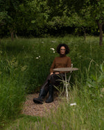 Load image into Gallery viewer, Chalk Martha Wool Roll Neck Jumper Bracken
