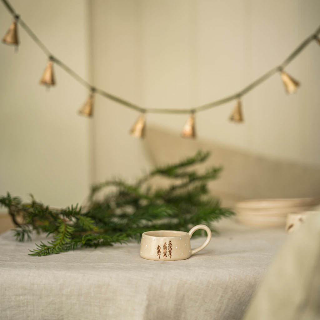 Ceramic Tea Light Holder with Nordic Design