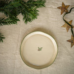 Load image into Gallery viewer, Hand Painted Holly Snack Plate
