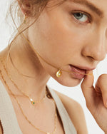 Load image into Gallery viewer, Mykos Necklace Gold With CZ
