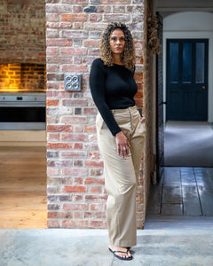 Chalk Monica T-shirt Black