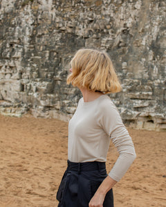 Chalk Monica T-shirt Sand