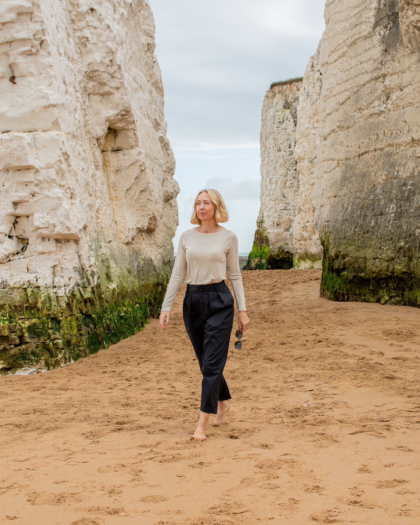 Chalk Monica T-shirt Sand