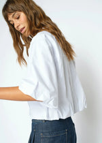 Load image into Gallery viewer, MosMosh Maxime Nylah Shirt White Pinstripe

