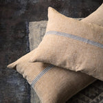 Load image into Gallery viewer, Linen Cushion Natural Stripe

