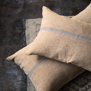 Linen Cushion Natural Stripe