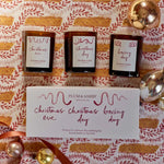 Load image into Gallery viewer, CHRISTMAS DAYS VOTIVE CANDLES SET OF THREE
