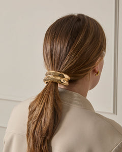 Chalk Oxford Silver Hair Tie