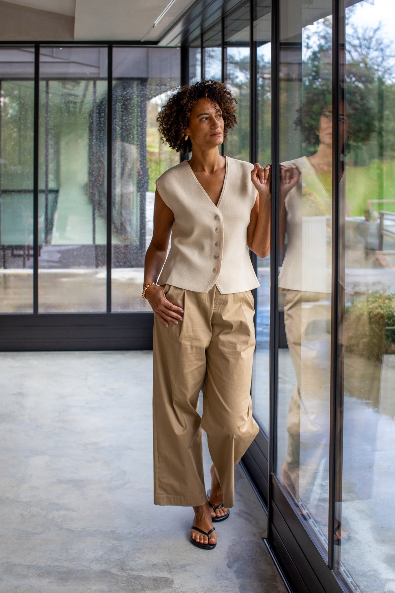 Chalk Peta Waistcoat Butterscotch