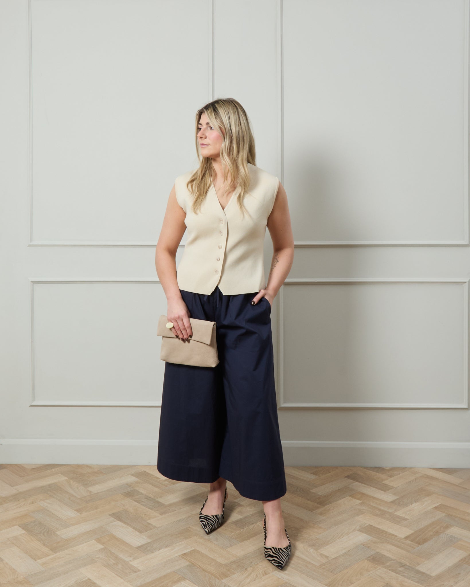 Chalk Peta Waistcoat Butterscotch