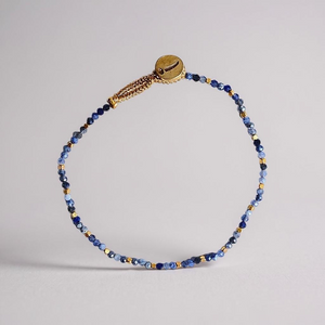 AP15 Lulu Stone Dot Bracelet Blue Sodalite