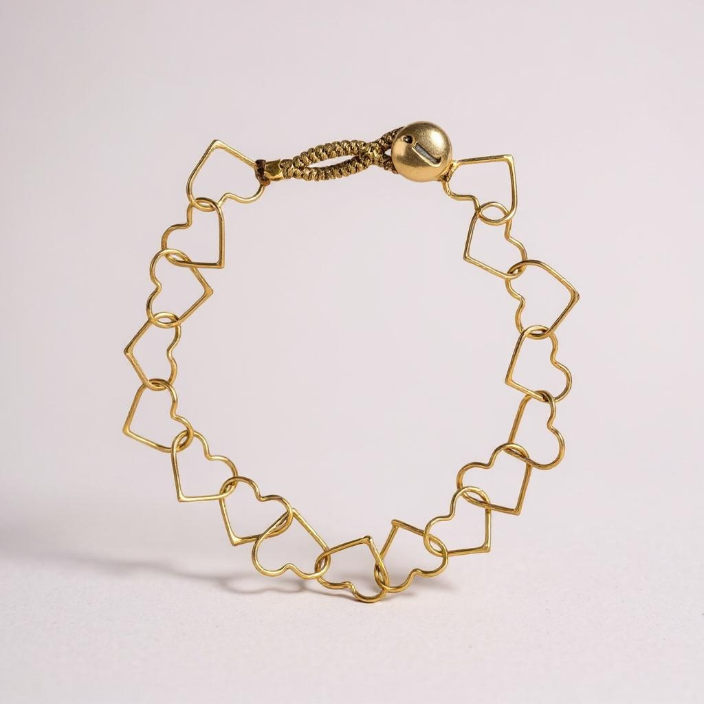 IBU04 Gold Heart Bracelet
