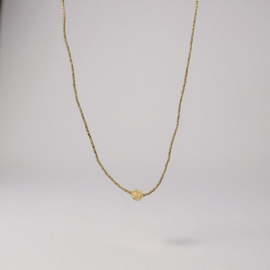 NC14 Pablo Necklace Gold with Mother of Pearl