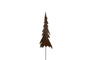 Metal Tree Decoration on Spike Three Sizes