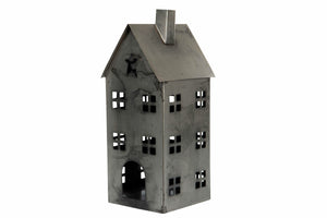 Metal House Lantern Old Grey Small