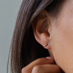 Load image into Gallery viewer, GOLD RICE GRAIN STUD EARRINGS SOH 1008
