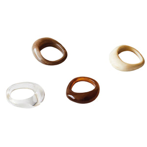 NATURAL RESIN RINGS four designs available