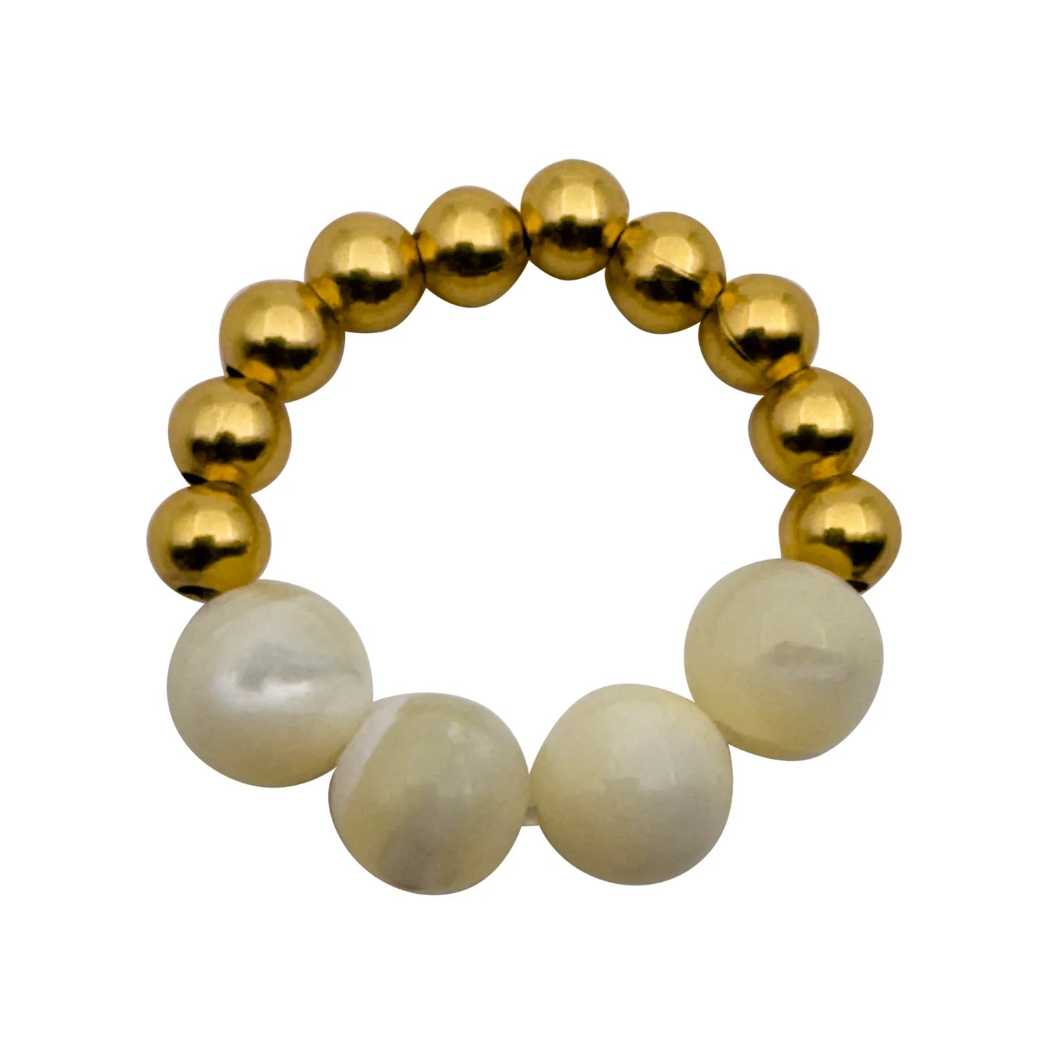 RHH03 Mother of Pearl and Gold Ring