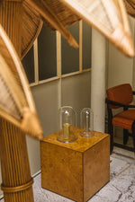 Load image into Gallery viewer, Glass Dinner Candle Holder Hurricaine
