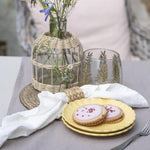 Load image into Gallery viewer, COTTON AND LINEN TABLE RUNNER IN SOIL BROWN
