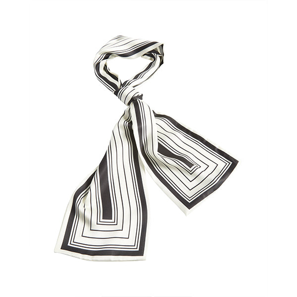 CHALK ISLA SCARF BLACK AND CREAM